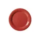 GET NP-9-CR Diamond Harvest™ Plate, 9" Round Narrow Rim, Cranberry Red Melamine, BPA‑Free - 1 Dozen 1 image