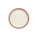 GET NP-9-OX Oxford Plate 9" Dia Narrow Rim Melamine White/Pink, Break‑Resistant BPA‑Free - Dozen 1 image