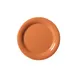 GET NP-9-PK Diamond Harvest™ Plate, 9" Dia Round Narrow Rim Melamine Orange BPA‑Free - 1 Dozen 1 image