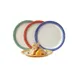 GET NP-9-TTM Plate 9" Round Narrow Rim Melamine Break‑Resist (Yellow/Orange/Blue/Green) - Dozen 1 image
