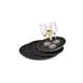 GET NS-1400-BK - 14" Round Non-Skid Polypropylene Serving Tray, Black, Break-Resistant 1 image