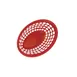 GET OB-734-R Clipper Mill Bread Bun Basket, 8" x 5-1/2" x 2" Oval, Red Polypropylene - 1 Dozen 1 image