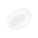 GET OB-938-W Bread & Bun Basket, 9-1/2" x 6" x 2" Deep, Oval, White Polypropylene - 1 Dozen 1 image