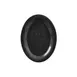 GET OP-120-EW-BK Oval Platter, 12" L X 9" W, Break‑Resistant Melamine, Black, NSF - Dozen 1 image