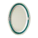 GET OP-120-FP Platter, 12" L X 9" W Oval Melamine, Break‑Resistant, Dishwasher Safe, NSF - Dozen 1 image