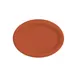 GET OP-120-RO Diamond Mardi Gras Platter, 12" x 9" Oval Melamine, Rio Orange, Resistant - Dozen 1 image