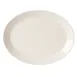 GET OP-1300-AW Settlement Platter, 12" L x 9.5" W Oval Coupe, Melamine White - Dozen 1 image