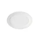 GET OP-911-W Supermel Platter, 9-1/4" x 6-1/4", Oval, Break-Resistant, Melamine, White - 1 Dozen 1 image