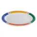 GET OP-950-BA Barcelona Platter, Oval 9.75" x 7.25", Melamine Pattern, Break‑Resistant - Dozen 1 image