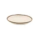 GET P-101-CRM Dinner Plate, 10.5" Round Melamine, Beige/Brown Trim, Dishwasher‑Safe - 1 Dozen 1 image