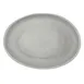GET P-129-DVG Dinner Platter, 11-3/4" x 9-1/4" Oval Melamine, Dove Gray/White Trim, BPA‑Free - Dozen 1 image