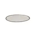 GET P-151-CRM Pottery Market Platter, 15"L x 11"W, Oval, Break-Resistant, Melamine, Cream/Brown Trim 1 image