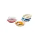 GET P-1530-MAV Supermel Plate – 9" x 3/4" , 3‑Compartment Polycarbonate Mauve - 1 Dozen 1 image