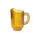 GET P-2064-1-A Water Pitcher, 60 Oz, 7-1/2" Dia. x 8-1/2" H, SAN Plastic Amber, With Handle - Dozen 1 image