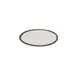 GET P-55-CRM Bread/Side Plate, 5-1/2" Dia., Small Round Melamine, Cream Trim, BPA‑Free - 1 Dozen 1 image