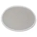 GET P-75-DVG - 7½" Round Melamine Plate, Dove Gray with White Trim, BPA‑Free - 1 Dozen 1 image