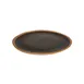 GET P-90-BR - Dinner Plate, 9" Round, Brown Clay Trim, Melamine, Dishwasher Safe - 1 Dozen 1 image