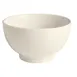 GET PA1101525424 Round Porcelain Bowl, 24 Oz (5-2/3" Dia.), White, Footed, Rolled Edge - 1 Dozen 1 image