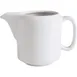 GET PA1101708512 Creamer Pitcher, 8.6 Oz Porcelain Jug, Bright White, Handle, Stackable - Dozen 1 image