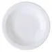 GET PA1101812024 - 8" White Porcelain Plate, Narrow Rim/Rolled Edge, Oven Safe 380°F - Dozen 1 image