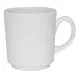 GET PA1101826324 Tea Cup/Mug, 9 Oz., 3-1/4" Dia. X 3-3/5"H, Stackable, Porcelain, White - 1 Dozen 1 image