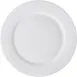 GET PA1101901424 Plate, 6-1/2" Round, Rolled Edge, Scratch/Chip Resistant Porcelain White - 1 Dozen 1 image
