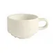 GET PA1101904024 Espresso Cup, 2.9 Oz., 3-3/4", Porcelain White, Stackable, Microwave Safe - 1 Dozen 1 image