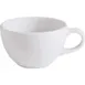 GET PA1101904424 Tea Cup, 8.8 oz, 5" White Porcelain, Rolled Edge Finish - 1 Dozen 1 image