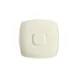 GET PA1101910124 Espresso Saucer, 5-1/8" Square Rolled Edge, Porcelain Bright White - 1 Dozen 1 image