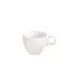 GET PA1101914224 Tea Cup, 8 Oz (4‑1/4”), White Porcelain, Edge, Handle, Microwave Safe - 1 Dozen 1 image