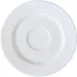 GET PA1101920324 Tea Saucer, 6-1/4" Dia., Round Porcelain, White, Microwave/Dishwasher - Dozen 1 image