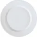 GET PA1101922024 8" Round Porcelain Plate Rolled Edge White Scratch-Res Oven Safe 380°F - Dozen 1 image