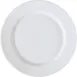 GET PA1101922524 10" Round Porcelain Plate RolledEdge White ScratchRes MW/DW/O Safe 380°F - Dozen 1 image