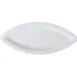 GET PA1101927712 Platter, 14-1/4" X 6" Cat's Eye Oval Porcelain, Bright White, Rolled Edge - Dozen 1 image