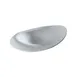 GET PA1101982606 Plate – 10-6/7" Slanted Porcelain White Scratch-Resistant Safe to 380°F - Dozen 1 image
