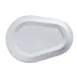 GET PA1101987706 Platter, 14-3/8" x 10-1/6", Porcelain, Scratch/Chip Resistant, Bright White 1 image