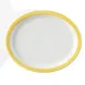 GET PA1600807812 Porc. Platter 13" x 11" Narrow Rolled Orange/Corona/Calypso/Yellow 380°F - Dozen 1 image