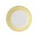 GET PA1600901424 China Plate 6-1/2" Porcelain, Rolled Orange Edge Yellow Scratch MW Safe - 1 Dozen 1 image