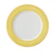 GET PA1600902912 12"¼ Porcelain Plate Orange Edge, Scratch/Chip Resistant, Oven Safe 380°F - Dozen 1 image