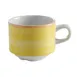 GET PA1600904024 Espresso Cup, 2-9/10 Oz., 3-3/4" Dia., Porcelain, Corona Yellow, Stackable, 1 Dozen 1 image