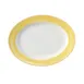 GET PA1600907612 Oval Porcelain Platter, 10" x 7-1/2", Rolled Rimmed Edge, Orange - 1 Dozen 1 image