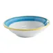GET PA1601703724 Grapefruit Bowl, 10oz, 6-1/2" Porcelain, Yellow Edge/Corona/Calypso/Blue - 1 Dozen 1 image