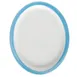 GET PA1601807812 Porcelain Platter 13" x 11" Rolled Edge, Calypso Blue, Oven Safe 380°F - 1 Dozen 1 image