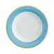 GET PA1601902024 8" Plate,Rolled Yel Edge,Scratch‑Res,MW/DW/OVSafe 380°F,Corona/Calypso/Blue-1Dozen 1 image