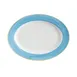 GET PA1601907712 - Porcelain Platter 12"x9", Rolled Yellow/Corona/Calypso/Blue, 380°F Safe - 1 Dozen 1 image