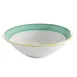 GET PA1603703724 Grapefruit Bowl 10 oz 6.5" Porcelain Yellow‑Edge Corona/Calypso/Green - Dozen 1 image