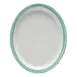 GET PA1603807812 Porcelain Platter 13" x 11", Rolled Edge, Yellow/Corona/Calypso/Green - 1 Dozen 1 image
