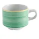 GET PA1603904024 Espresso Cup, 2.9 Oz., 3.75" Dia., Porcelain Yellow Edge, Oven Safe - 1 Dozen 1 image