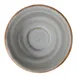 GET PA1607900324 Tea/Bouillon Saucer, 6-1/2" Dia., Rolled, Porcelain, Grey, 380°F Safe – 1 Dozen 1 image