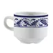 GET PA1678904324 Tea Cup 8-1/2 Oz Rolled Edge Stackable Microwave Safe 380°F Porcelain - 1 Dozen 1 image